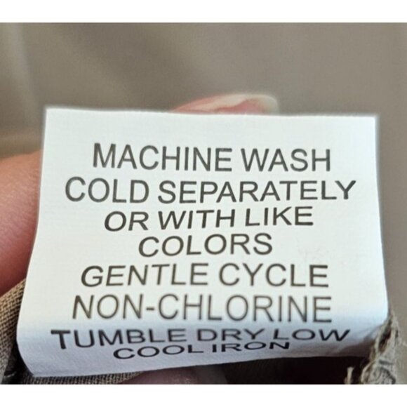 Jon & Anna Womens Blouse Sleeveless Button-Up Size L Khaki Tan NWT Polyester Top - Picture 8 of 9